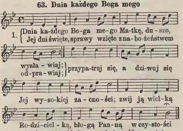 Dnia kazdego Boga mego.